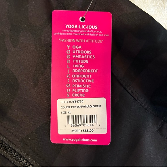 Yogalicious Camo Black Yoga Jacket - Picture 6 of 11